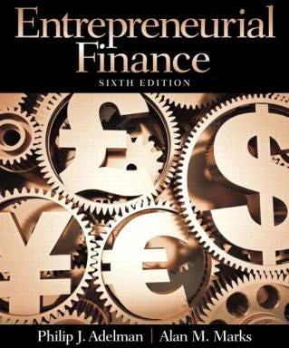 Entrepreneurial Finance